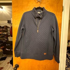 LL Bean Quilted 3/4 Zip